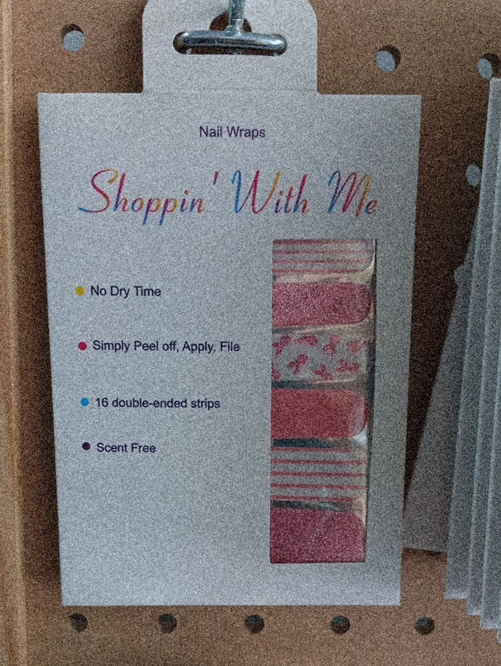 Pink Nail Wraps – Peel-On Strips